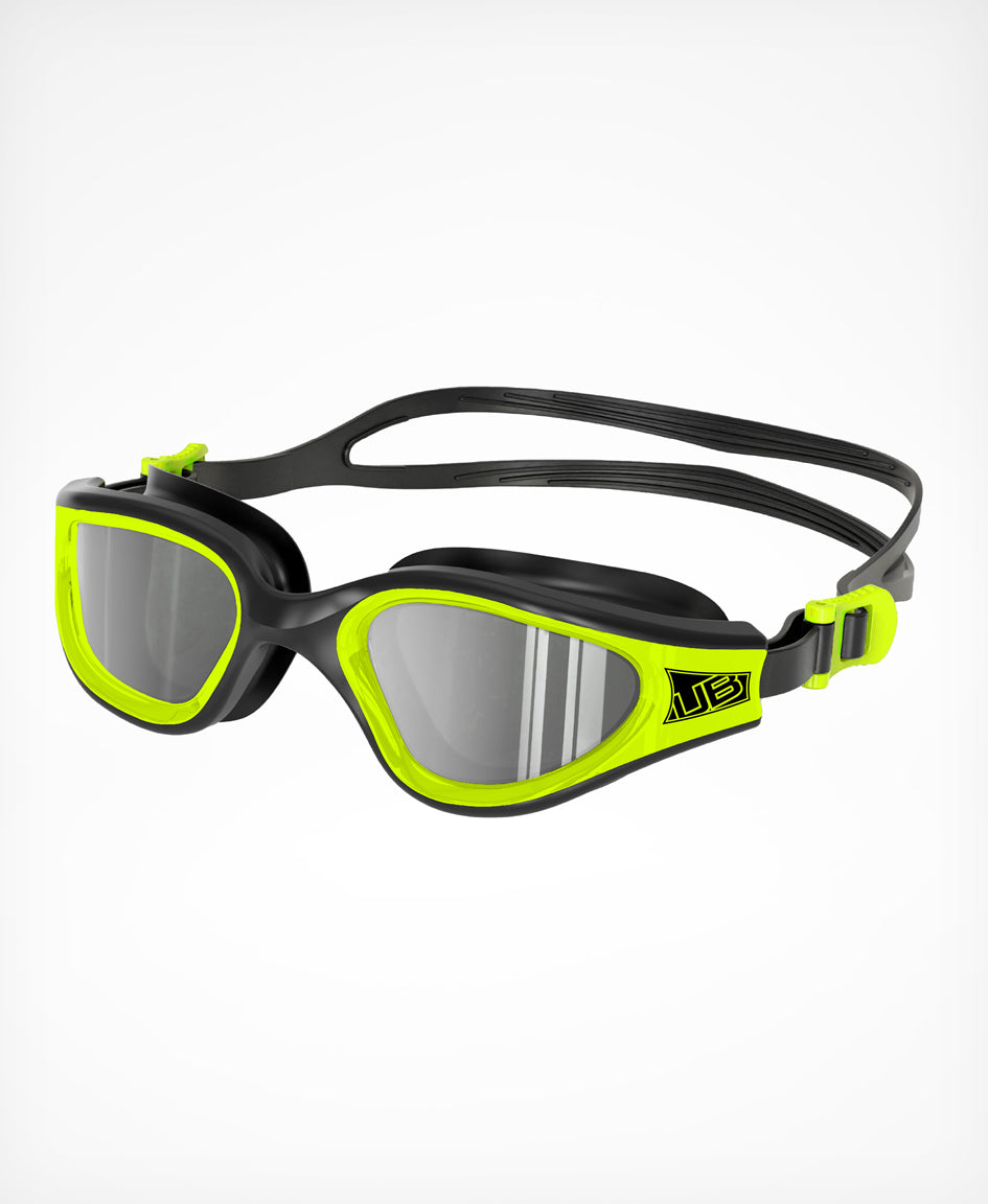 HUUB Aphotic II Swim Goggle - photochromatic auto-darkening swim lens, ratchet strap, spare nose pieces